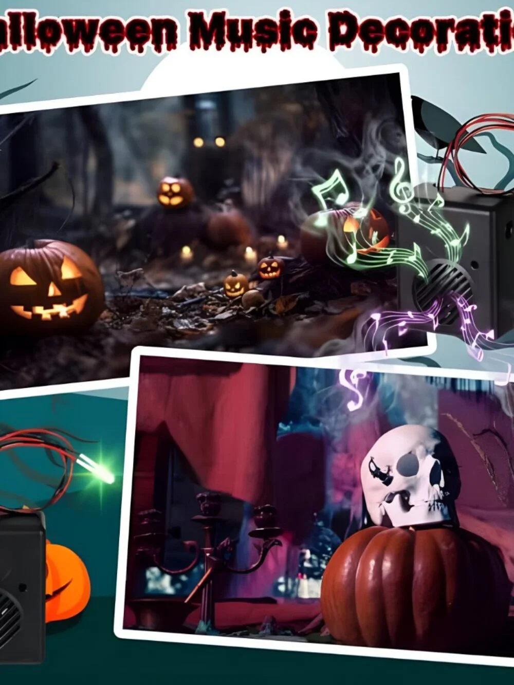 6 Pcs Halloween Scare Sound Sensor